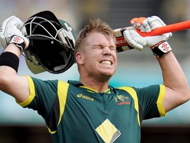 Expect David Warner to be celebrating once more against England in Sunday morning's Thrid ODI